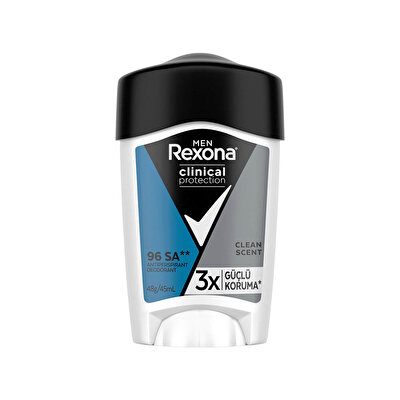 Rexona Men Rexona Men Clinical Protection Erkek Stick Deodorant Clean Scent 45 ml