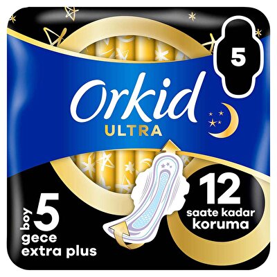 Orkid Orkid Hijyenik Ped Ultra Extra Plus Gece 5'li