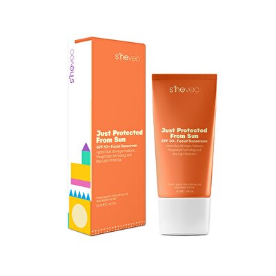 She Vec She Vec Just Protected From Sun Aydınlatıcı ve Leke Karşıtı Güneş Koruyucu Krem SPF50 50 ml