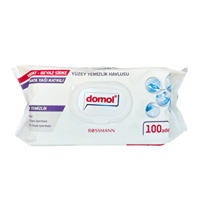 Domol Domol Lavanta Yağı Katkılı Yüzey Temizlik Havlusu 100'lü