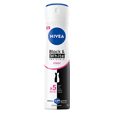 Nivea Nivea Kadın Sprey Deodorant Black&White Clear 150ml