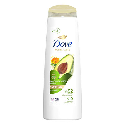 Dove Dove Ultra Care Saç Bakım Şampuanı Dökülme Karşıtı Bakım, Avokado Özü 400 ml