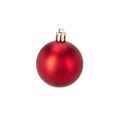 Koopman Koopman Yılbaşı Kırmızı Top Süs 16 lı 5 cm