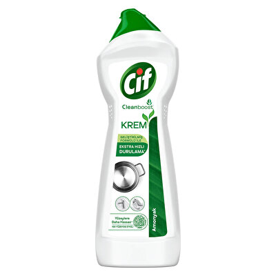 Cif Cif Krem Yüzey Temizleyici Amonyaklı Yağ ve Kireç Sökücü Leke Çıkarıcı 750 ml