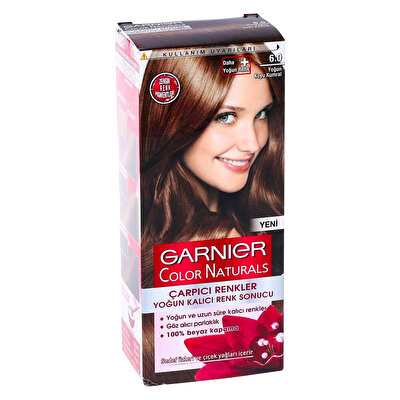 Garnier Garnier Color Naturals Saç Boyası Çarpıcı Renkler No:6.0 Yoğun Koyu Kumral Saç Boyası 1 adet