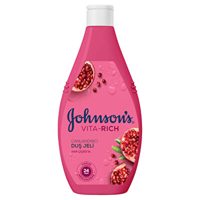 Johnson's Johnson's Vita-Rich Duş Jeli Nar Çiçeği, Canlandırıcı 400 ml