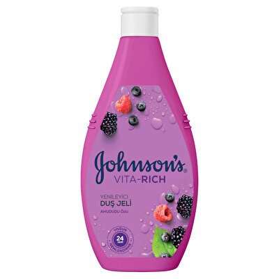 Johnson's Johnson's Vita-Rich Duş Jeli Ahududu Özlü, Yenileyici 400 ml