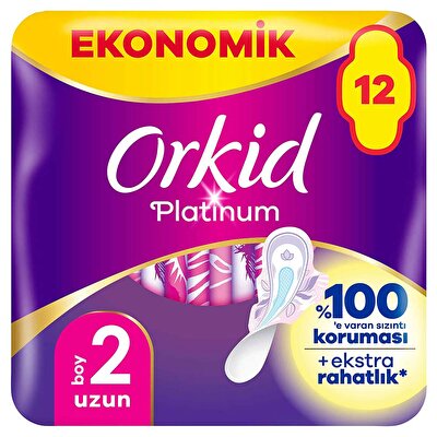 Orkid Orkid Platinum Hijyenik Ped Eko Uzun 12'li