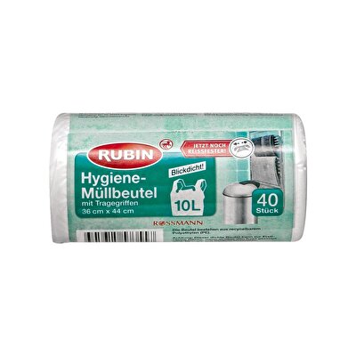 Rubin Rubin Çöp Torbası Kulplu - 10 Litre 36X44 cm 40'lı