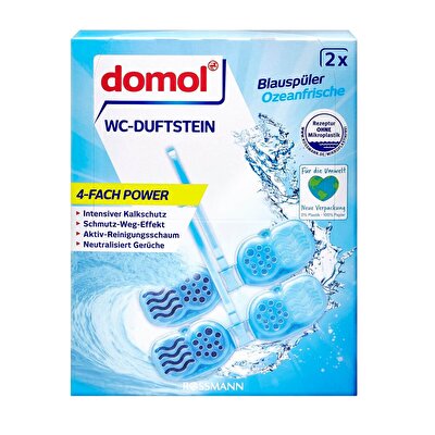 Domol Domol WC Kokusu Klozet Blok Mavi Okyanus Ferahlığı 96 gr