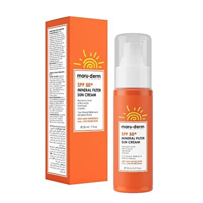 Maruderm Maruderm Güneş Kremi 50SPF+ Mineral Filtre 50 ml