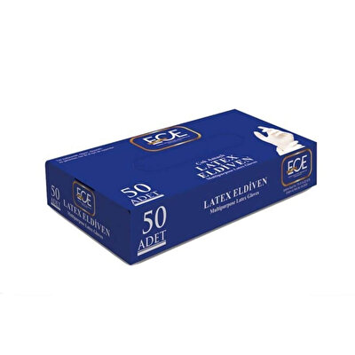Ece Ece Pudralı Eldiven Lateks L 50'li
