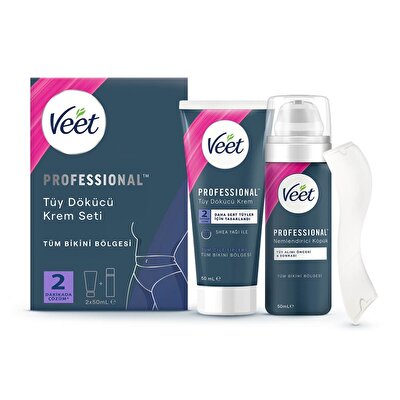Veet Veet Professional Bikini Bölgesi Tüy Dökücü Krem Seti 50 ml+50 ml