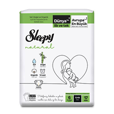 Sleepy Baby Sleepy Bebek Bezi Jumbo 6 Beden XL 17'li
