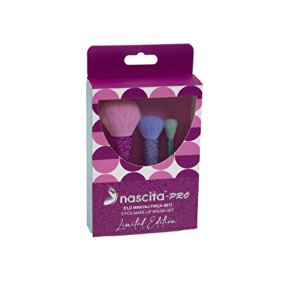Nascita Nascita Renkli Makyaj Fırça Seti 3'lü
