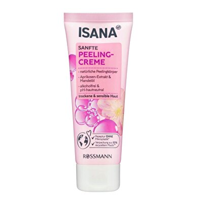 Isana Isana Peeling Kremi Kayısı Özlü ve Badem Yağı içerikli Kuru ve Hassas Ciltler 75 ml