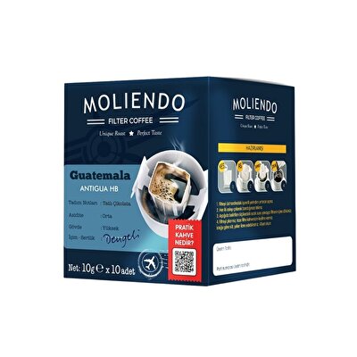 Moliendo Moliendo Guatemala Antigua HB Pratik Filtre Kahve 10X10 g