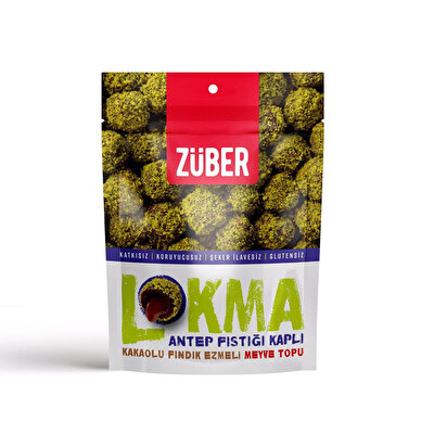 Zuber Zuber Antep Fıstığı Kaplı Meyve Topu Lokma 96 gr