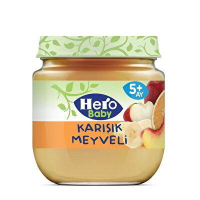 Hero Baby Hero Baby Karışık Meyve Püreli Kavanoz Mama 125g