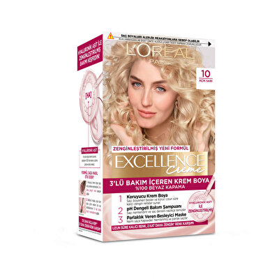 L’Oréal Paris L’Oréal Paris Excellence Creme Saç Boyası Açık Sarı 10