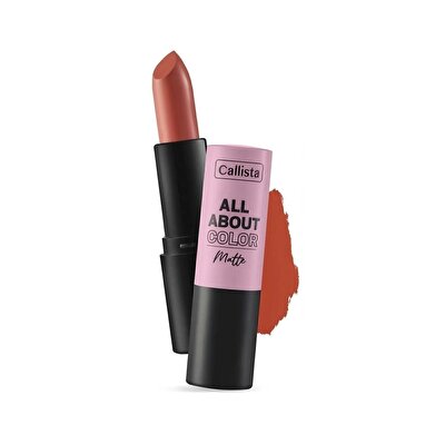 Callista Callista All About Color Lipstick Mat Görünümlü Ruj No:502 My Empire Turuncu 1 adet