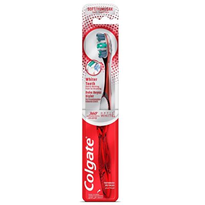 Colgate Colgate Diş Fırçası 360 Gelişmiş Optik Beyaz Yumuşak Beyazlatıcı 1 adet