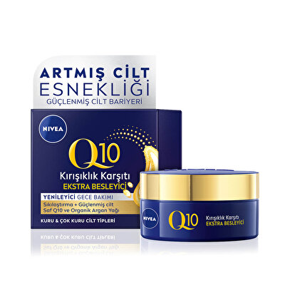 Nivea Nivea Q10 Ekstra Besleyici Gece Bakım Kremi Argan Yağı 50 ml