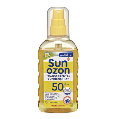 Sunozon Sunozon Transparan Güneş Koruyucu Sprey 50SPF Hassas Cilt 200 ml