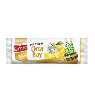 Koroplast Koroplast Çöp Poşeti Limon Kokulu, Orta Boy 15'li