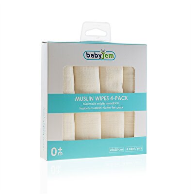 Babyjem Babyjem Mendil Bürümcük Ekru 4lü