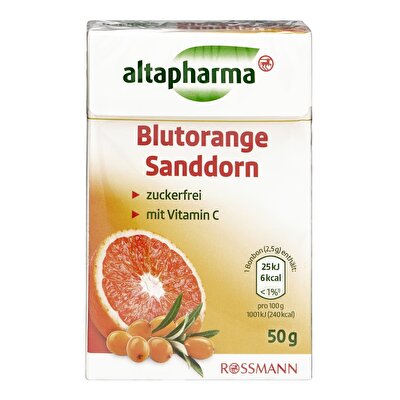 Altapharma Altapharma Kutu Şekerleme Bonbon Kan Portakalı 50 gr