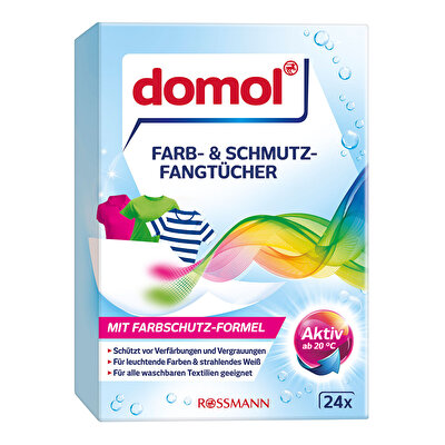 Domol Domol Renk Ayırıcı Mendil Çamaşır Makinesi İçin 24'lü