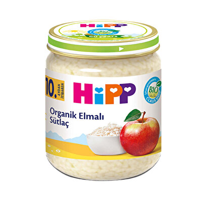 Hipp Hipp Organik Kavanoz Maması Elmalı Sütlaç 200 gr
