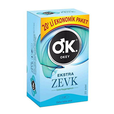 Okey Okey Prezervatif Ekstra Zevk Ekonomik 20'li