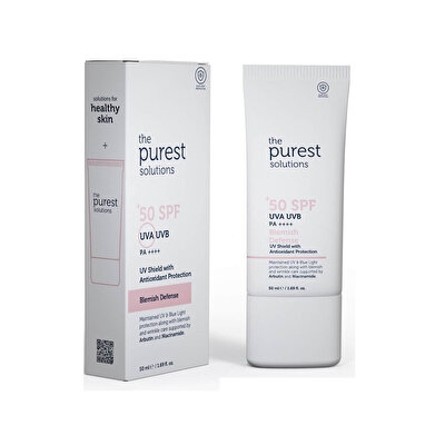 The Purest Solutions The Purest Solutions Yüz Güneş Kremi SPF50+ Lekeli Cilt 50 ml