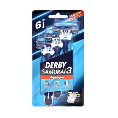 Derby Derby Samurai Tıraş Bıçağı Platinium 3 Blister 6'lı