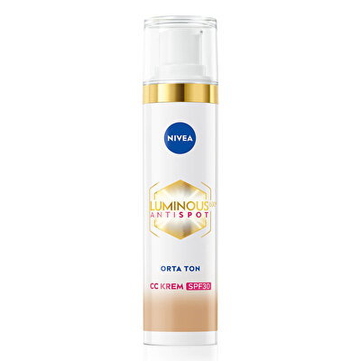 Nivea Nivea Luminous630 Koyu Leke Karşıtı CC Yüz Kremi SPF30 Orta Ton 40 ml