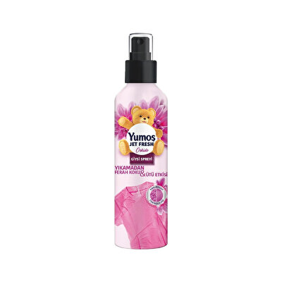 Yumoş Yumoş Jet Fresh Giysi Spreyi Yıkamadan Ferah Koku ve Ütü Etkisi Orkide 200 ml