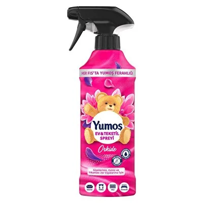 Yumoş Yumoş Ev ve Tekstil Spreyi Orkide Yıkanması Zor Eşyalar İçin 450 ml