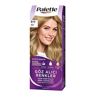 Palette Palette Saç Boyası Göz Alıcı Renkler 8-0 Koyu Sarı
