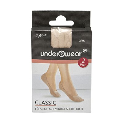 Underwear Underwear Babet Çorap Mikrofiber 40 Den Ten 39-42 2 Çift
