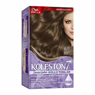 Koleston Koleston Wella Supreme Sonsuz Işıltılı Küllü Tonlar Saç Boyası 6/1 Koyu Küllü Kumral