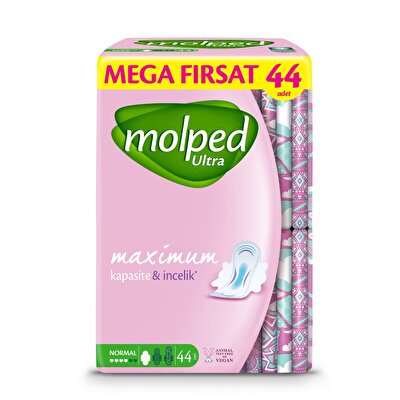 Molped Molped Hijyenik Ped Anatomik Mega Normal 44'lü