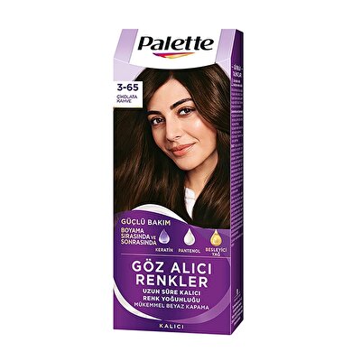 Palette Palette Saç Boyası Göz Alıcı Renkler 3-65 Çikolata Kahve