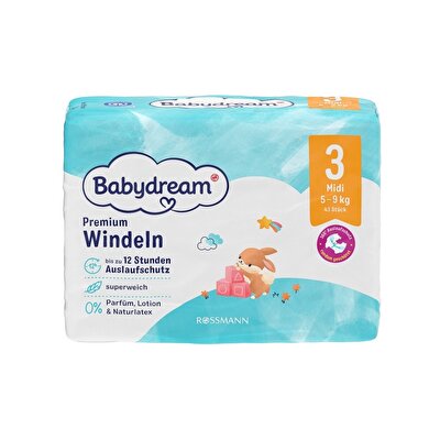 Babydream Babydream Bebek Bezi Premium 3 Beden 43'lü
