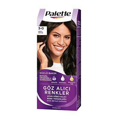 Palette Palette Saç Boyası Göz Alıcı Renkler 3-0 Koyu Kahve
