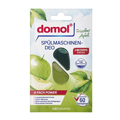 Domol Domol Bulaşık Makinesi Kokusu, 60 Yıkama Yeşil Elma, 4 ml