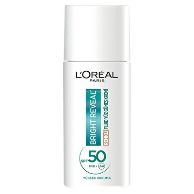 L’Oréal Paris Loreal Paris Bright Reveal Spf 50+ Koyu Leke Karşıtı Fluid Günlük Yüz Güneş Kremi Light 50 ml
