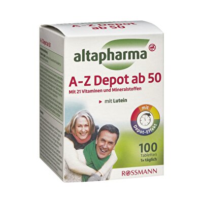 Altapharma Altapharma Multivitamin Tablet Mineral A-Z 50 Yaş 100'lü