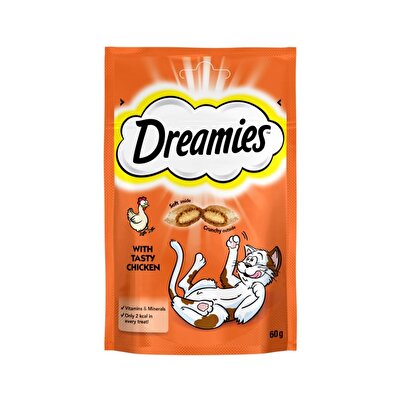 Dreamies Dreamies Kedi Ödül Mama Tavuklu 60 gr